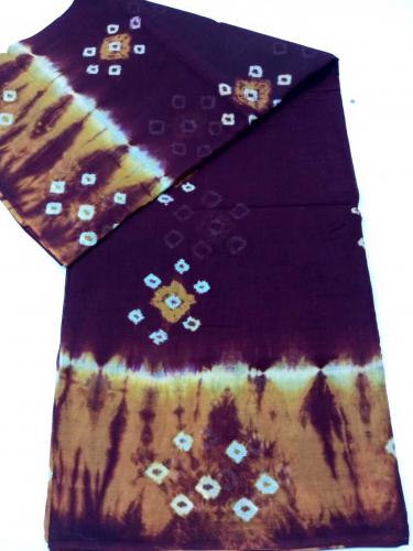 PL COTTON SAREES WITH WAX DOT PRINT DESIGNS